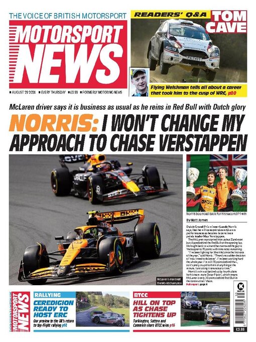 Title details for Motorsport News by Kelsey Publishing Ltd - Available